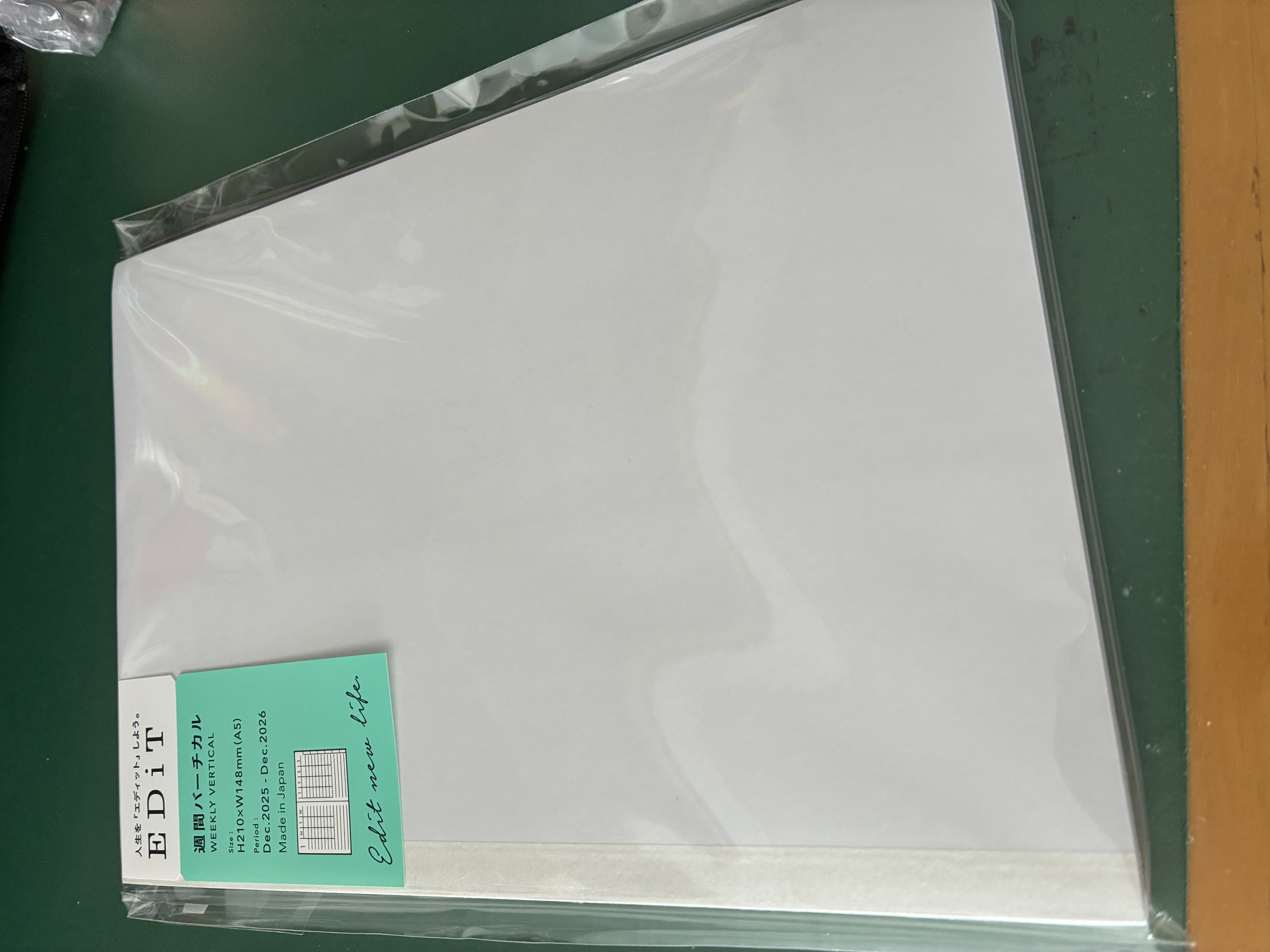 私が選んだ来年の手帳、Marks'のバーチカル手帳